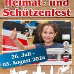 Plakat Zerbster Heimat- und Schützenfest 2024