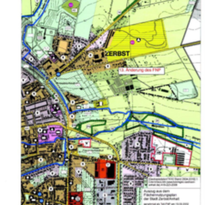 Auszug Flächennutzungsplan der Stadt Zerbst/Anhalt ©Auszug aus dem Flächennutzungsplan der Stadt Zerbst/Anhalt, GEObasisdaten/TK10 Stand 2004-2010 – LVermGeoLSA (www.lvermgeo.sachsen-anhalt.de) A18-223-2009