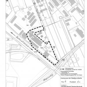 Gewerbegebiets „Kirschallee“ der Stadt Zerbst/Anhalt ©GeoBasis-DE / LVermGeo LSA, (ALKIS November 2019) A 18-223-2009-7