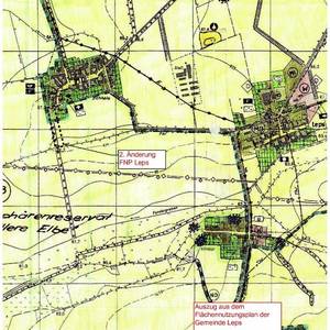 Lageplan ©Quelle: Auszug aus dem Flächennutzungsplan Leps