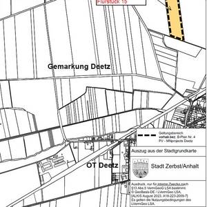 Lageplan Deetz ©ALKIS August 2023, A18-223-2009-7